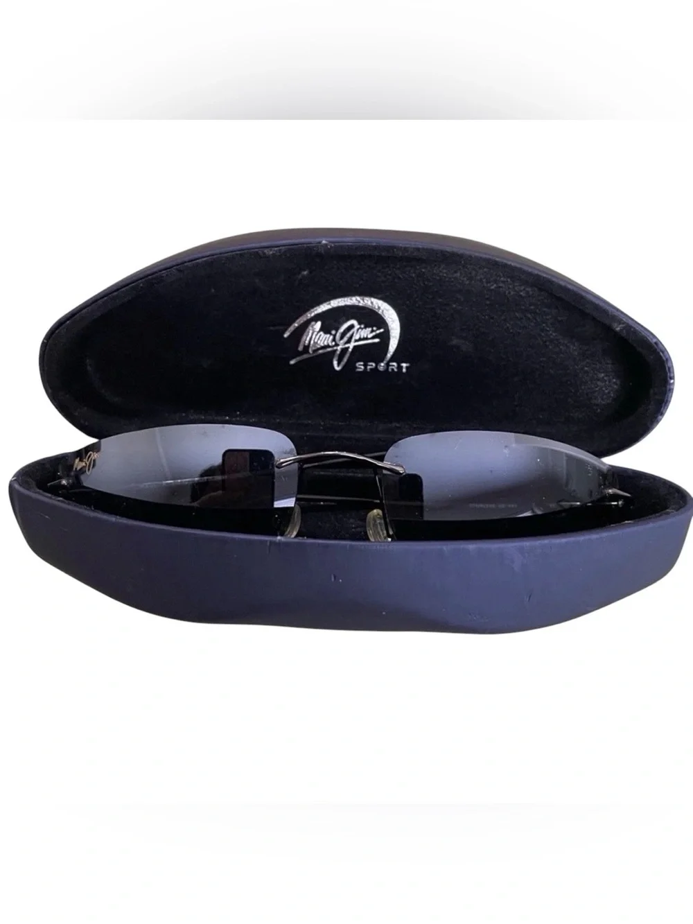 Maui Jim MJ450-02 Lahaina Polarized Stainless Rimless MJ Sport Sunglasses & Case